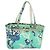 Borsa Tote CHANEL in nylon verde argento CC Auth bs24762 - vista 2