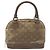 LOUIS VUITTON Borsa a Mano Little Alma in Satin Monogram Grigio M92147 LV Auth MY080 Marrone - vista 2