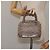 LOUIS VUITTON Borsa a Mano Little Alma in Satin Monogram Grigio M92147 LV Auth MY080 Marrone - vista 21