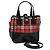 Autre Marque Borsa a mano in nylon Burberrys Nova Check Blue Label Rossa Argento Auth 120591 Rosso