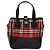 Autre Marque Borsa a mano in nylon Burberrys Nova Check Blue Label Rossa Argento Auth 120591 Rosso - vista 2