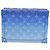 LOUIS VUITTON Borsa a Spalla Soft Trunk Monogram Clouds Blu M45430 LV Auth 42826SM Bianco - vista 2