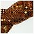 LOUIS VUITTON Borsa a Spalla Frances in Rete Monogram Sequin M92287 LV Auth 44524SM Bronzo - vista 9
