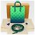 LOUIS VUITTON Borsa Sac Plat XS Monogram Taurillon Illusion M81221 LV Auth 47623SM Blu Verde - vista 12