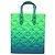 LOUIS VUITTON Borsa Sac Plat XS Monogram Taurillon Illusion M81221 LV Auth 47623SM Blu Verde - vista 2