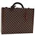 LOUIS VUITTON Valigetta Attache Damier Ebene Borsa a Mano LV Auth 74042SM