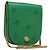 Céline CELINE Shoulder Bag Leather Green Gold Auth 114967V Golden