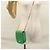Céline CELINE Shoulder Bag Leather Green Gold Auth 114967V Golden - view 21