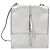 Borsa a mano in pelle PRADA con catena 2 in 1 Argento Auth BD055AV - vista 2