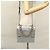 Borsa a mano in pelle PRADA con catena 2 in 1 Argento Auth BD055AV - vista 30