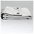 Borsa a mano in pelle PRADA con catena 2 in 1 Argento Auth BD055AV - vista 4