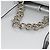 Borsa a mano in pelle PRADA con catena 2 in 1 Argento Auth BD055AV - vista 7