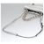 Borsa a mano in pelle PRADA con catena 2 in 1 Argento Auth BD055AV - vista 8