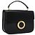 Céline Borsa a mano CELINE in pelle nera e oro Auth BD058V Nero D'oro