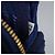 Borsa a Spalla PRADA in Nylon Blu Oro Auth KD114V D'oro - vista 11