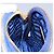 Borsa a Spalla PRADA in Nylon Blu Oro Auth KD114V D'oro - vista 23