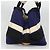 PRADA Canapa GM Borsa a mano in tela blu oro Auth EC334 D'oro - vista 3
