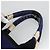 PRADA Canapa GM Borsa a mano in tela blu oro Auth EC334 D'oro - vista 8