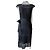 Vestido Dior de ganchillo de encaje negro