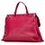 Bamboo Bolsa Satchel Daily Gucci em couro de bezerro rosa tamanho Medium com alça de bambu - vista 2
