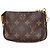 Mini Pochette Accessoires Louis Vuitton aus braunem Monogramm - Ansicht 2