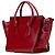 Céline Celine Red Small Leather Tie Tote - view 2