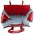 Céline Celine Red Small Leather Tie Tote - view 4