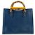 Borsa Tote Media Gucci Diana Blu - vista 3