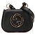Cartera de hombro de cuero Gucci Blondie con logo G entrelazado