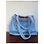 Juicy Couture Iris Velvet L Shopper Polyester Azzurro Chiaro Rosa Blu - vista 2