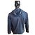 Sandro Paris – Navy blue hooded anorak, half-zip & kangaroo pocket – Size M - view 4