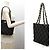 Borsa Tote Chanel Wild Stitch Chain Nero Grigio antracite - vista 3