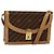 GUCCI Schultertasche aus Canvas Leder Braun Gold Auth ep9840 Golden