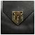 SAINT LAURENT Borsa a Spalla Pelle Nera Oro Auth 132147 Nero D'oro - vista 9