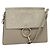 Chloé Borsa a Spalla Chloe Fay in Pelle Scamosciata Oro Grigio Auth gh269 Marrone D'oro