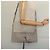 Chloé Borsa a Spalla Chloe Fay in Pelle Scamosciata Oro Grigio Auth gh269 Marrone D'oro - vista 24