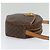 Céline Borsa a Spalla in Tela Macadam CELINE in Pelle PVC Marrone Oro Auth gh248 D'oro - vista 4