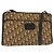 Borsa a Spalla in Tela Trotter Christian Dior Marrone Auth 131559