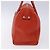 Borsa a mano in pelle arancione e argento Salvatore Ferragamo Auth gh313 - vista 4