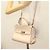 Borsa a mano in pelle Salvatore Ferragamo Gancini Sofia 2 in 1 Beige Oro Auth 131462 D'oro - vista 26