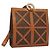 Céline Bolsa de ombro em lona Macadam CELINE em couro PVC marrom dourado Auth 131477