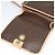 Céline Borsa a Spalla in Tela Macadam CELINE in Pelle PVC Marrone Oro Auth 131727 D'oro - vista 10