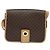 Céline Borsa a Spalla in Tela Macadam CELINE in Pelle PVC Marrone Oro Auth 131727 D'oro - vista 13