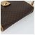 Céline Borsa a Spalla in Tela Macadam CELINE in Pelle PVC Marrone Oro Auth 131727 D'oro - vista 6