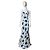 Autre Marque Vestido Maxi de Seda Rebecca De Ravenel Multicolor
