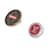 Set di Spille Monogram Louis Vuitton MP2076 Marrone Rosso - vista 2