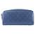 Louis Vuitton Dopp Kit Clutch Bag Blue Leather Patent leather Cloth  ref.2377524