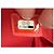 Chanel Flap Mini Borsa Quadrata Crochet Pelle di Agnello Rossa Rosa - vista 2