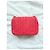 Chanel Flap Mini Borsa Quadrata Crochet Pelle di Agnello Rossa Rosa - vista 5