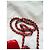 Chanel Flap Mini Borsa Quadrata Crochet Pelle di Agnello Rossa Rosa - vista 7